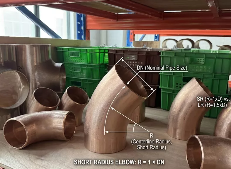  45° SR CuNi Elbow