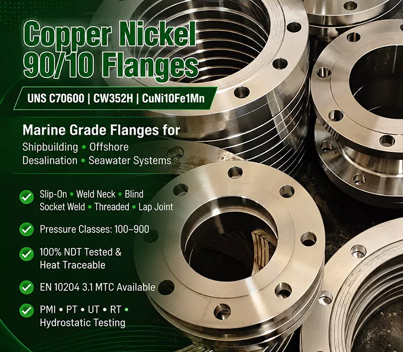 Copper Nickel 90 10 Flanges