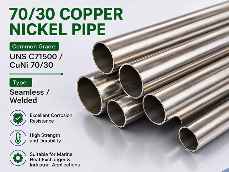 70 30 copper nickel pipe for marine and seawater piping systems