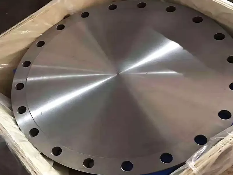Copper nickel blind flange for pipeline closure