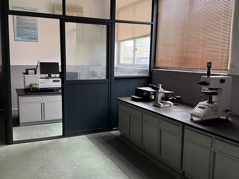 Metallographic microscope and hardness tester used for copper-nickel pipe fitting inspection